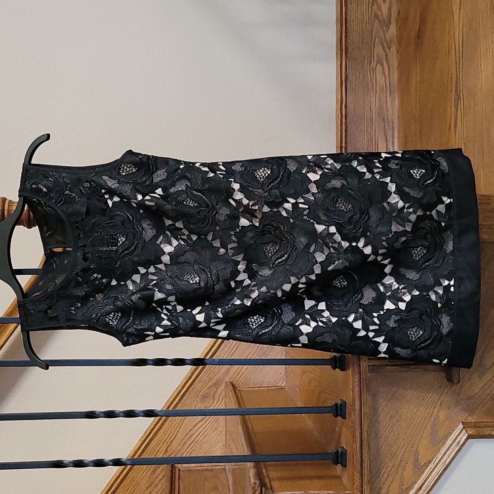 White House Black Market Black Lace Dress